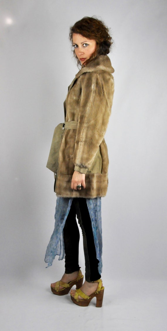 LILLI ANN Faux Fur & Leather Coat Jacket - Lilli … - image 2