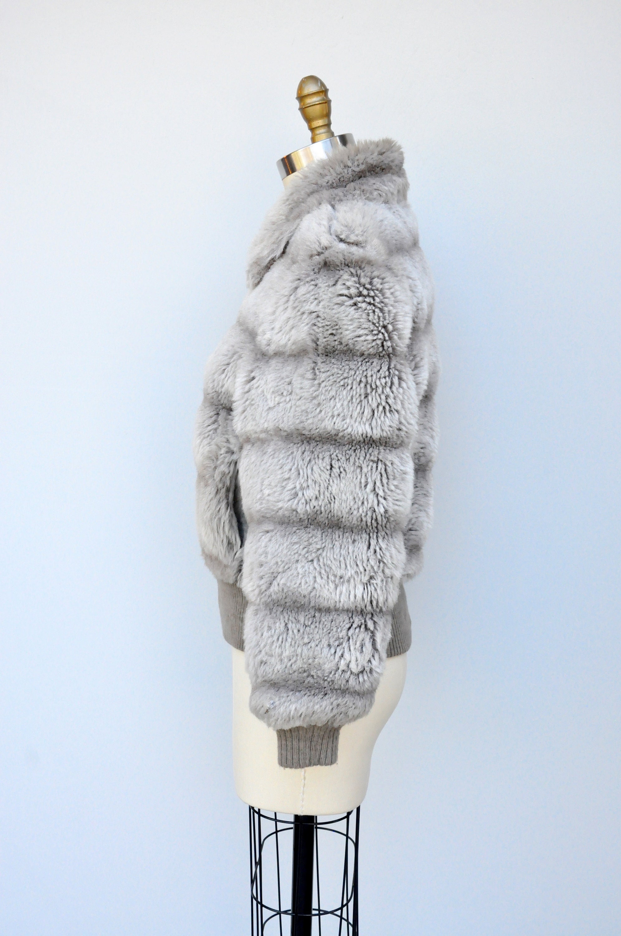 Vintage FAUX FUR Jacket - 70s 80s Fur Jacket - Faux Fur