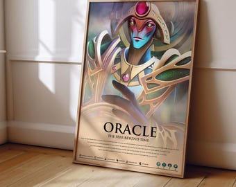 Dota 2 Oracle Poster | Dota 2 Poster Print | Gaming Poster | Gaming Decor | Video Game Poster | Gaming Gift | Video Game Print