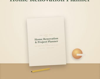 Printbare planner voor huisrenovatie | Invulbaar budget- en projectvolgsysteem, digitale download voor nieuwe huiseigenaren