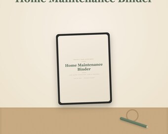 Printbare checklist voor huisbeheer | Invulbare checklist voor seizoensgebonden onderhoud en garantieoverzicht voor apparaten voor nieuwe huiseigenaren | Direct te downloaden