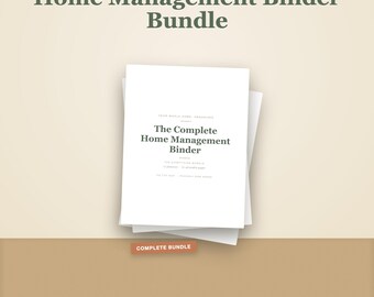 Printbare huishoudplanner | Invulbare 11-in-1 huishoudplanner voor drukke gezinnen | Digitale sjabloon (PDF-download)