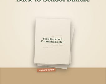 Printbaar pakket voor de start van het schooljaar | Invulbaar gezinsplanningscentrum en ADHD-planner, digitale download voor drukke ouders