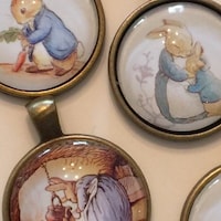The Tale of Peter Rabbit, Bunny Locket, Rabbit Necklace, the Sitting ...