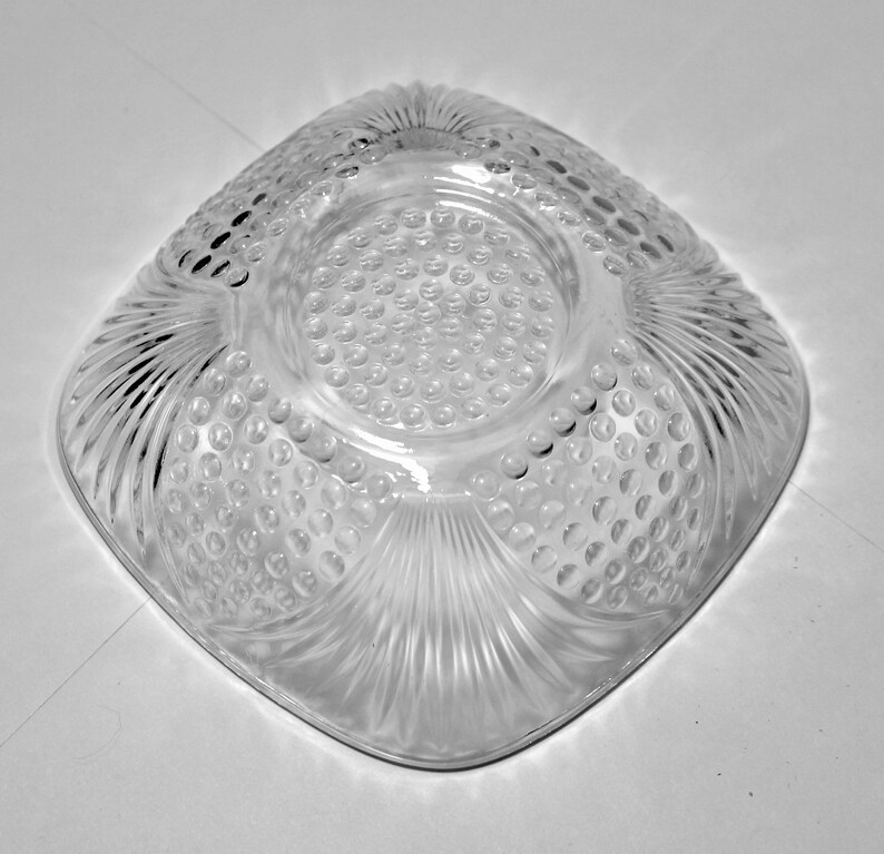 Set of Three Small Pressed Glass Bowls Crystal Nut Bowls Etsy