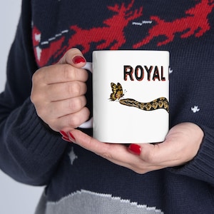 Kaffeetasse mit Königspython | Geschenk für Königspython-Liebhaber | Keramiktasse für Reptilienhalter und Herpetologen Bild 4
