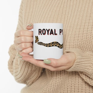 Kaffeetasse mit Königspython | Geschenk für Königspython-Liebhaber | Keramiktasse für Reptilienhalter und Herpetologen Bild 8