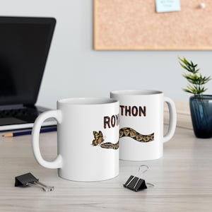 Kaffeetasse mit Königspython | Geschenk für Königspython-Liebhaber | Keramiktasse für Reptilienhalter und Herpetologen Bild 7