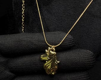 18-karaats vergulde eenhoornhangerketting, magische fantasiesieraden, schattige dierenketting, cadeau voor vrouwen, minimalistische sieraden