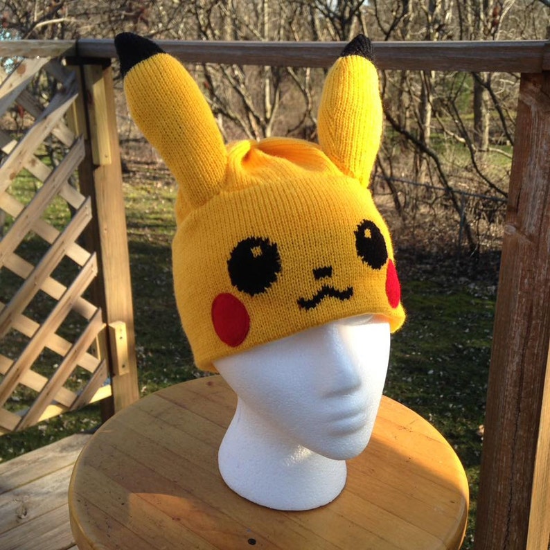 Sombrero de gorro verde Picklechu Pikachu Medio Etsy España