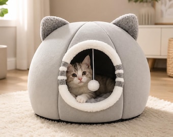 Luxury Cat Cave Bed