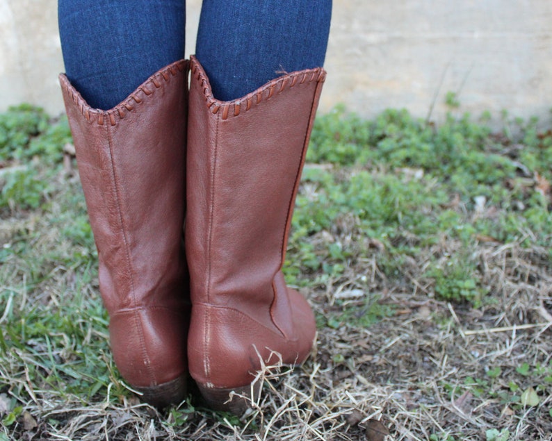 sale brown leather boots