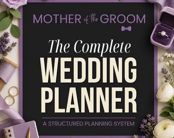 Complete bruiloftplanner voor moeder van de bruidegom | Afdrukbare pdf en digitaal