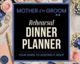Repetitiedinerplanner voor moeder van de bruidegom |  Afdrukbare pdf |