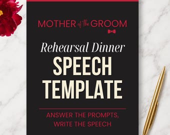 Modèle de discours pour le dîner de répétition