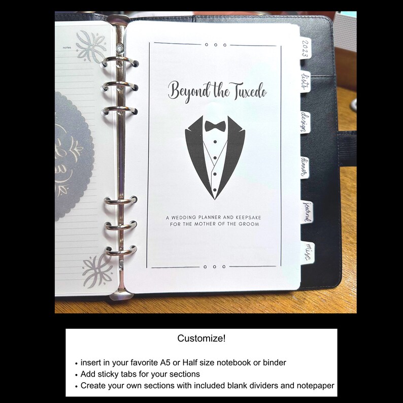 Mother of the Groom Planner Beyond the Tuxedo A Wedding Planner and Keepsake image 6