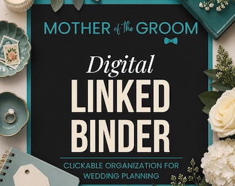 Digitale map Moeder van de bruidegom | Klikbare organizer voor bruiloftplanning (pdf)