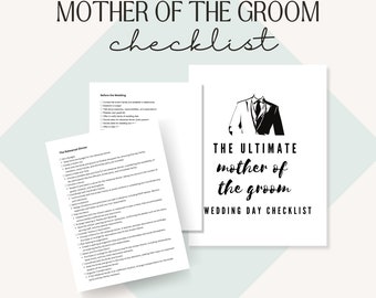 Mother of the Groom Ultimate Wedding Checklist