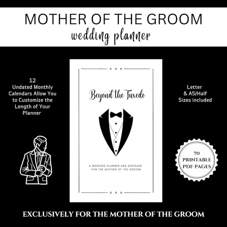 Mother of the Groom Planner Beyond the Tuxedo A Wedding Planner and Keepsake image 1