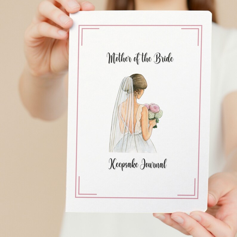 Printable Mother of the Bride Memory Journal With Prompts image 5