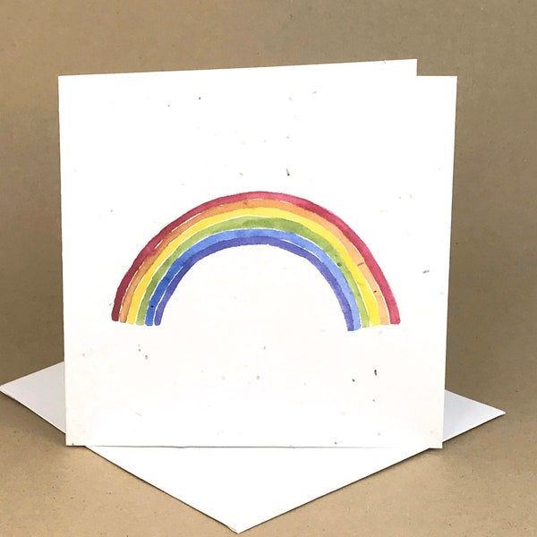 Plantable Eco-Friendly Seeded Card / Rainbow