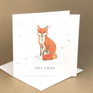 Olá Foxy!! / Cartão Semeado Plantável Ecológico