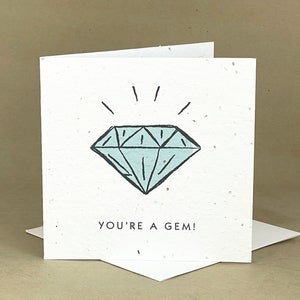Pflanzenfreundliche Saatkarte / You're a Gem