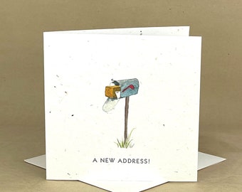 Plantable Eco-Friendly Seeded Card / New Home, New Address Mailbox
