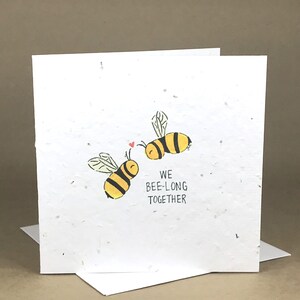 Carta seminata eco-compatibile piantabile / Insieme ape-lunga