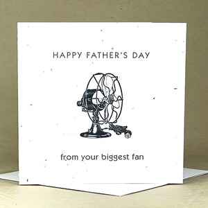 Bonne fête des pères! De votre plus grand ventilateur / Eco-Friendly Plantable Seeded Card