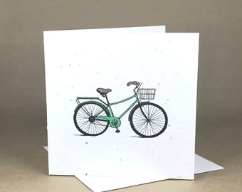 Vélo vert / Carte ensemencée végétale écologique