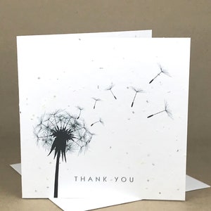 Merci pour le pissenlit noir / Carte à graines écologique à planter