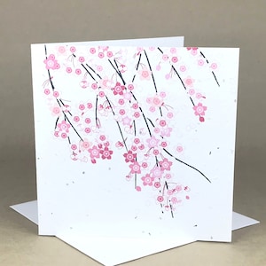 Plantable Eco-Friendly Seeded Card / Cherry Blossoms
