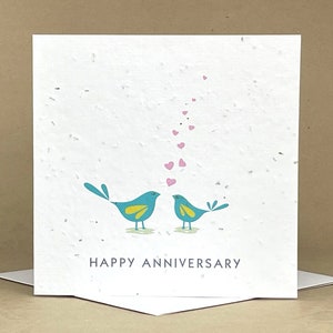 Carte de joyeux anniversaire | Carte de voeux qui respecte l'environnement | Carte classée | Carte zéro déchet | Carte de graines plantables | Carte Fleurs sauvages