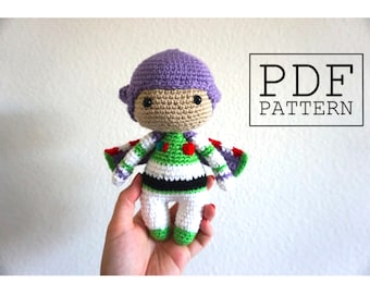 PATTERN ONLY* Toy Story Buzz Lightyear Inspired Amigurumi Crochet Doll
