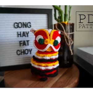 PATTERN ONLY * Chinesisches Neujahr Löwentanz Amigurumi Puppe