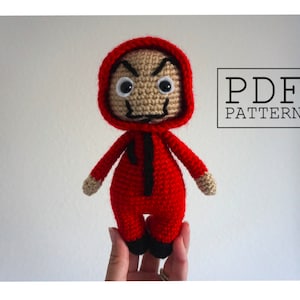 SOLO PATRÓN* La casa de papel Casa De Papel inspiró la muñeca Amigurumi