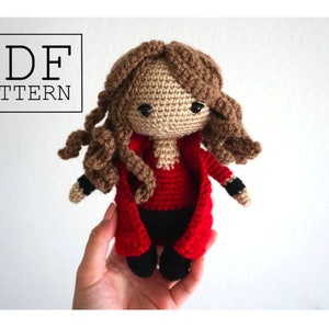 PATTERN ONLY* Avengers Scarlet Witch Inspired Amigurumi Crochet