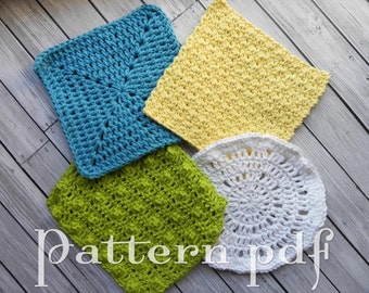 4 Crocheted Washcloth Patterns