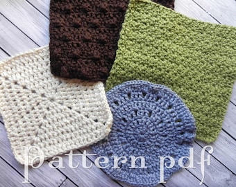 4 Crocheted Washcloth Patterns