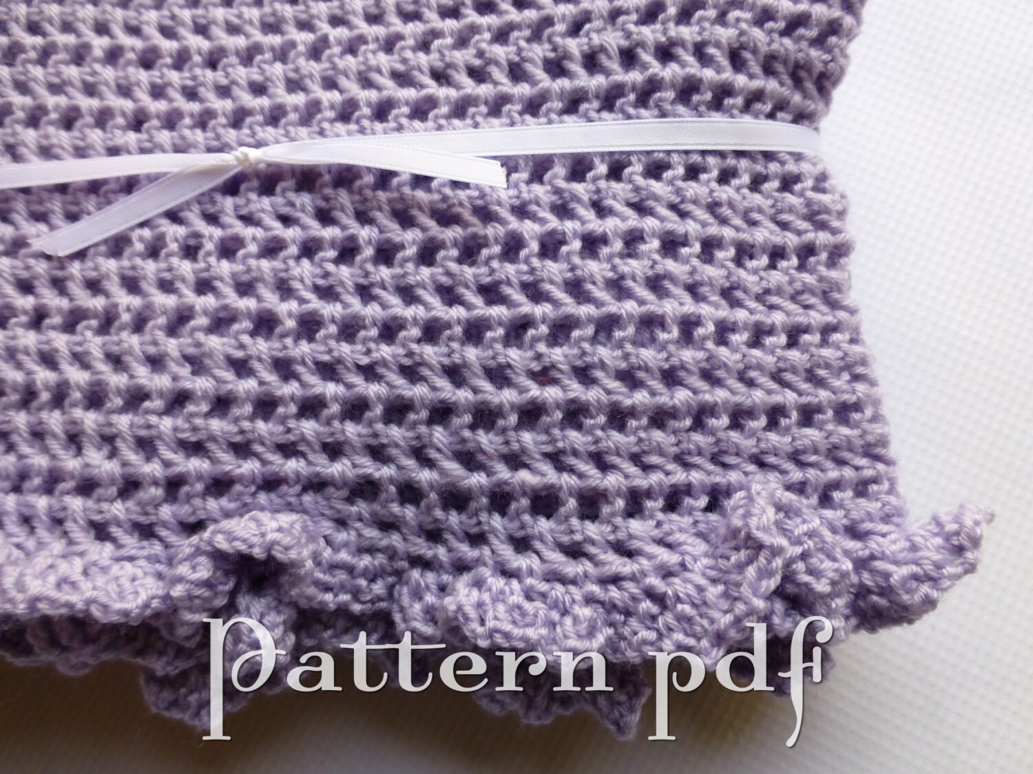 PDF Pattern - Crocheted Ruffled Edge Blanket - Etsy