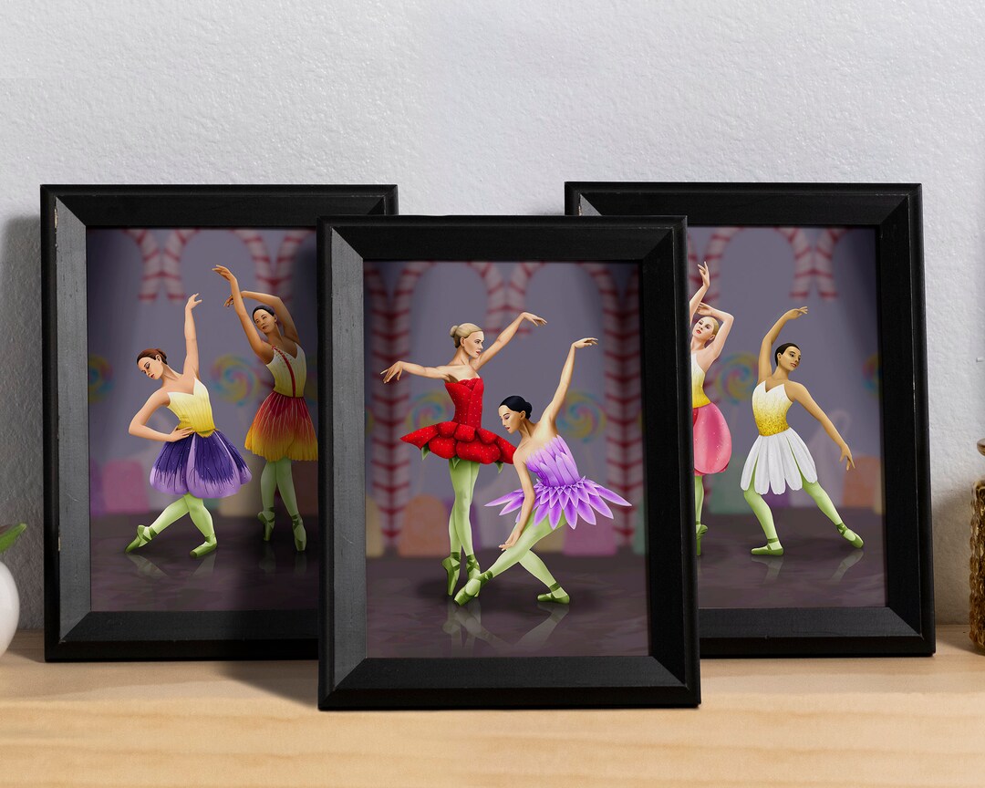 Nutcracker Ballet Waltz of the Flowers Art Prints Etsy