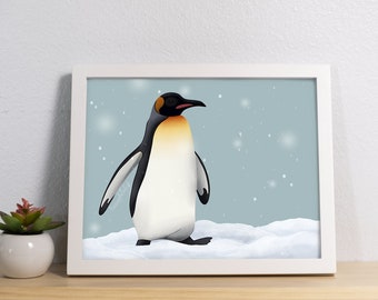 Winter Birds Art Print: Penguin