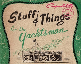 Beachcomber Shop. Stuff & Things for the Yachtsmen. Rare vintage 1952 catalog Swimwear Tiki Boating Sportswear Shaheen. PDF digital download