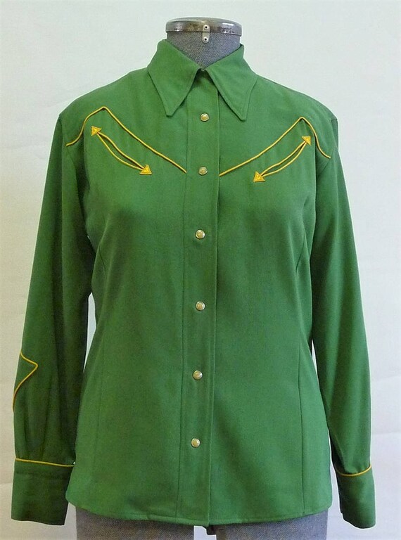 Buck Bernie Vintage 1940s 40s Womens Western Blouse / Shirt. | Etsy