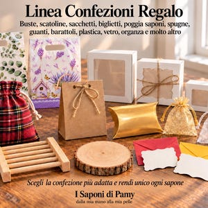 Embalagens e acessórios para sabonetes artesanais | Complementos, ideias para presentes e embalagens personalizáveis