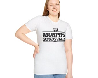 Maglietta "Murph's Study Hall" / Logo del gufo, design scolastico vintage di York, Pennsylvania