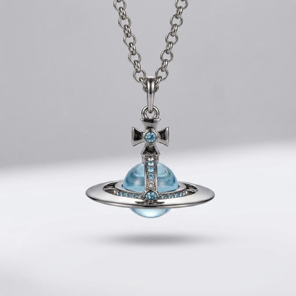 Blue Vivienne Westwood Necklace - Etsy