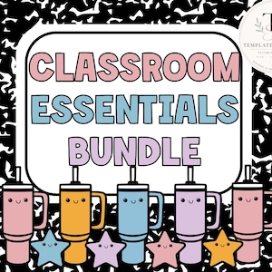 Classroom Essentials Bundle-Marble Notebook Edition