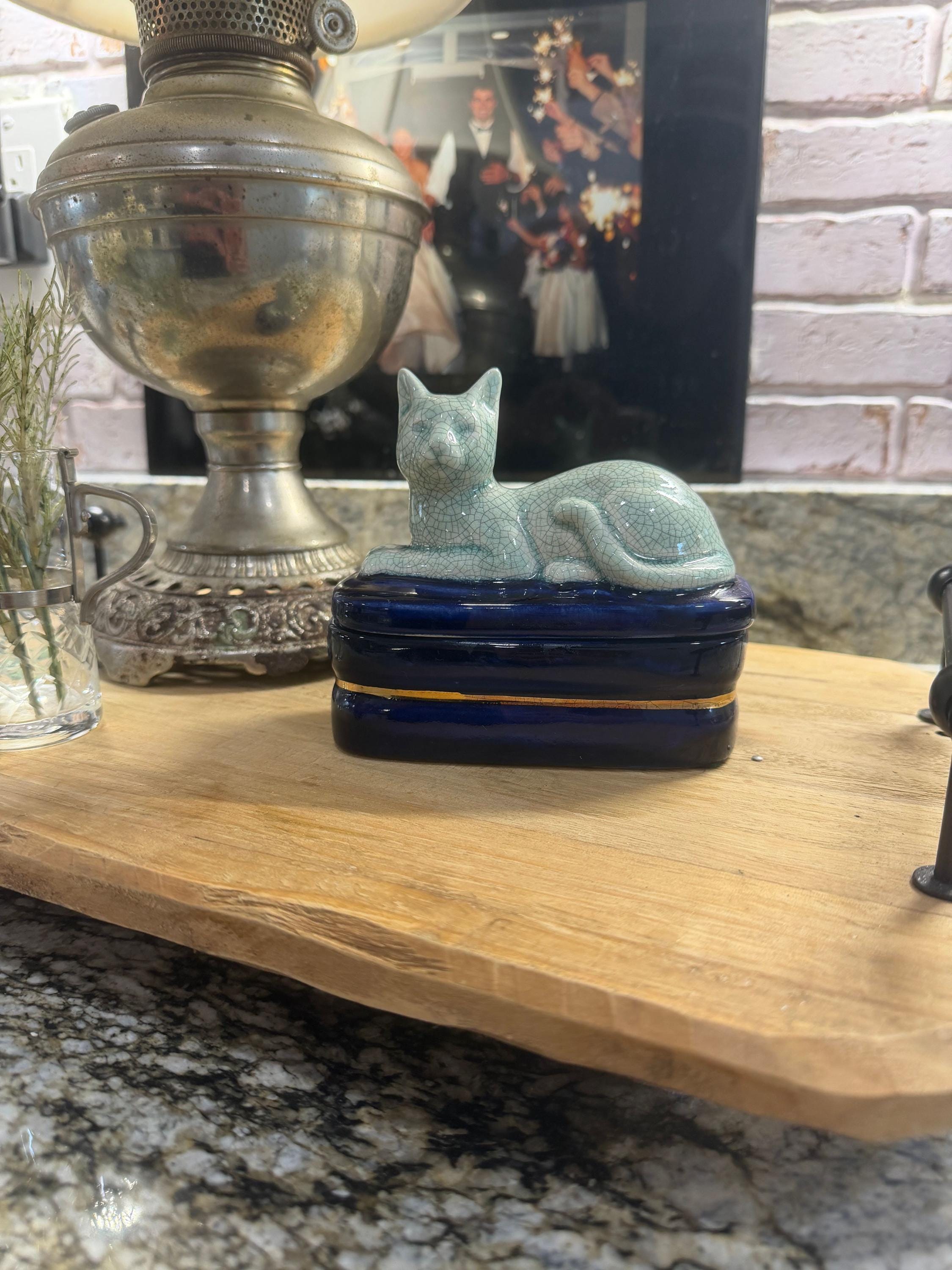 Crackle Glazed Cat - Etsy
